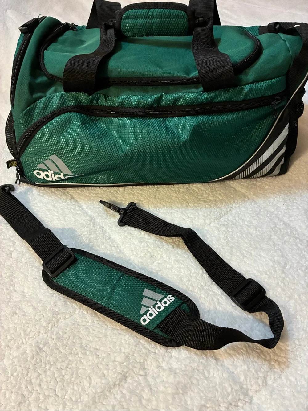 adidas Green and Black Men's Duffel Bag - Sport Gym Travel